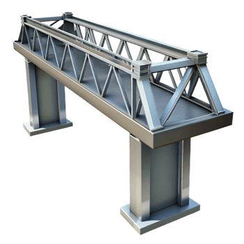 gorgeous coveted Steel bridge support girder, with Transparent Background png