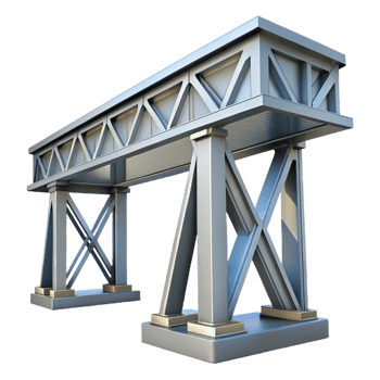 stunning tropical Steel bridge support girder, with Transparent Background gallery standard png
