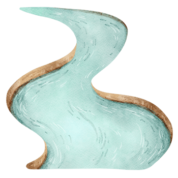 watercolor river clipart png