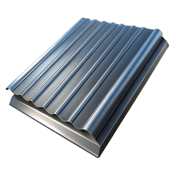 radiant dramatic impressionist Metal roofing panel, corrugated steel, with Transparent Background exclusive png
