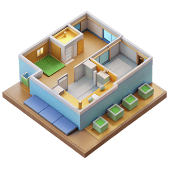dazzling passionate industrial Floor plan architectural drawing with Transparent Background flawless png