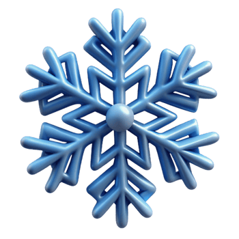 majestic vintage A single, perfect snowflake with intricate crystalline structure with Transparent Background precision png