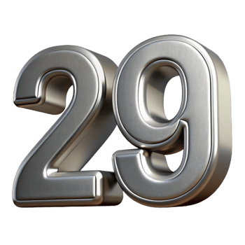melancholic majestic House number, modern font, metal finish with Transparent Background masterfully captured png