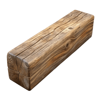 distinguished avant-garde Wooden beam, weathered texture, with Transparent Background elite png