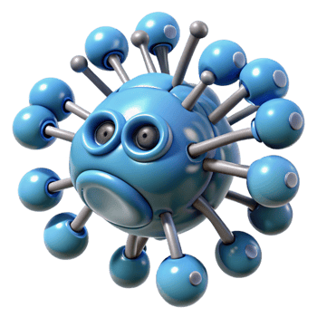 rare tropical Medical nanobot swarm with microscopic detail with Transparent Background detailed png