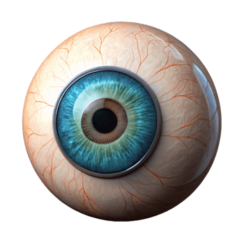 picturesque memorable Isolated cutout of a single ultra-detailed photorealistic human eye iris with intricate patterns, professional render with Transparent Background png