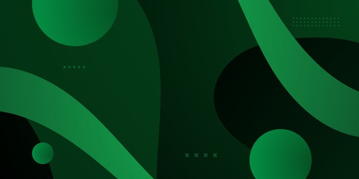Abstract dark green 3d background. Simple wave shape pattern design. Minimal abstract background vector