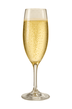 Celebratory toast with champagne glass on new year's eve festive atmosphere still life elegant setting png