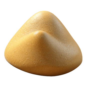 captivating coveted Hyper-specific, photorealistic render of an isolated, single, grain of sand with microscopic surface details with Transparent Background png