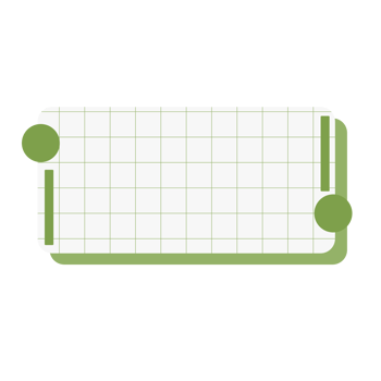 A green and white square with a green dot png