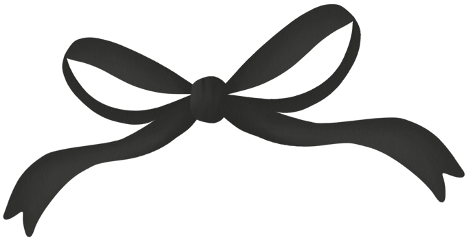 Black Decorative Bow png