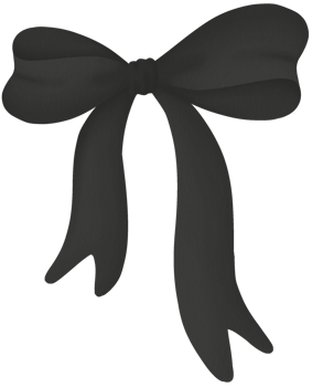 Cute Black Bow png