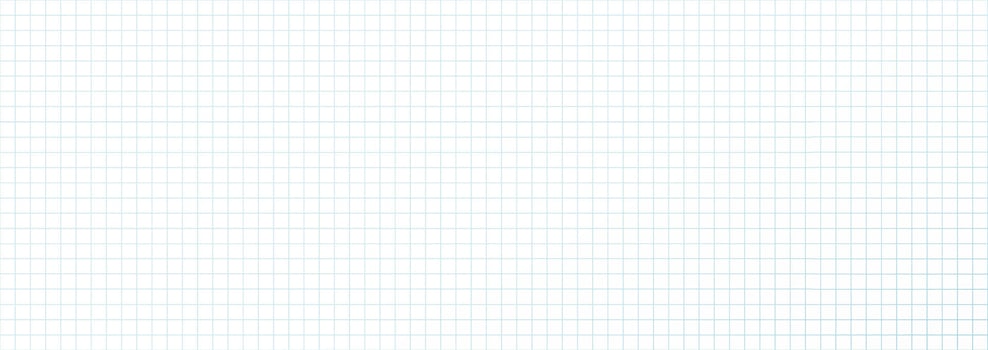Blank Grid Paper Background With Blue Lines In Horizontal Orientation For Math, Notes, Sketches, Or School Projects. Clean Empty Graph Sheet Template. Illustration. vector