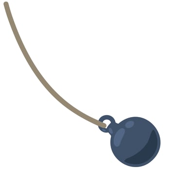 Wrecking ball. Destruction icon. Demolition of the house. smash metal crane vector