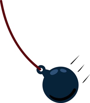 Wrecking ball. Destruction and breaking icon. Demolition of the house. smash crane vector