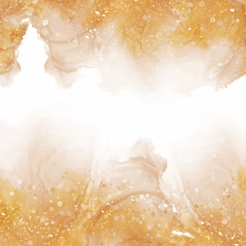 Abstract hand painted gold watercolour background with glittery elements vector