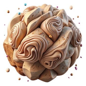 dramatic abstract Desert Rose Rock Formation Close Up Cutout premium png