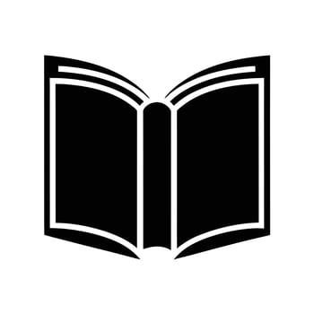 Open Book Icon Isolated On White Background Graphic Illustration vector