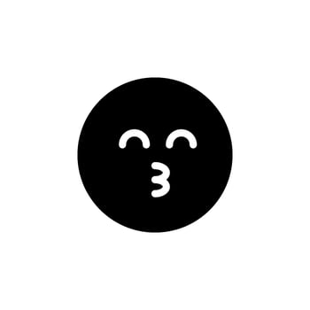 kissing emoji. suitable for various graphic design purposes. vector