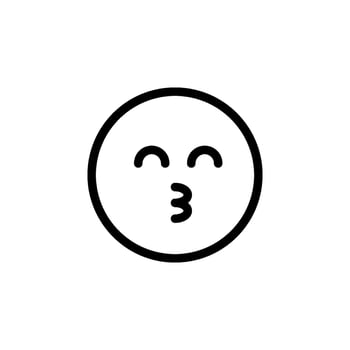 kissing emoji. suitable for various graphic design purposes vector