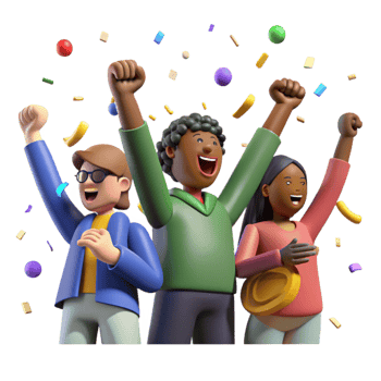beautiful artistic Diverse Crowd Cheering Celebration Joyful Atmosphere Isolated premium png