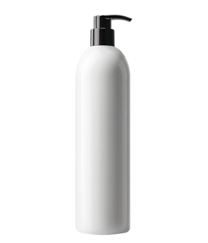 Cosmetic Bottle White Color Shampoo Logo Mockup png