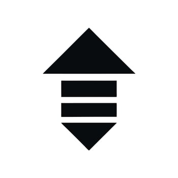 Abstract Symbol With Arrow Elements Representing Movement And Direction vector
