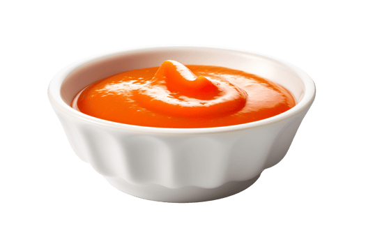 Bowl with sauce isolated on a transparent background png
