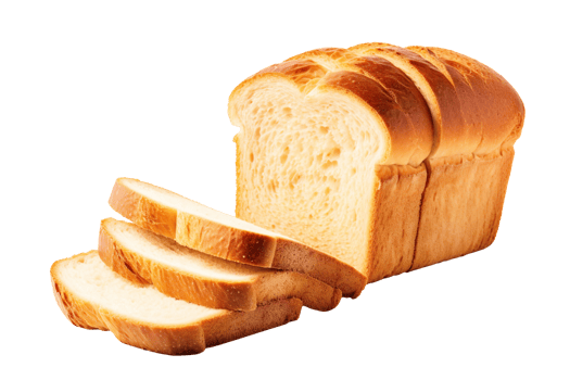 Bread loaf sliced isolated on transparent background png