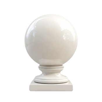 A white ball on a pedestal png