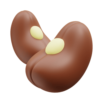 3D chocolate beans png