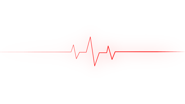 heartbeat make a heart Neon Pulse Red png