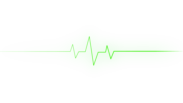 heartbeat make a heart Neon Pulse Green png