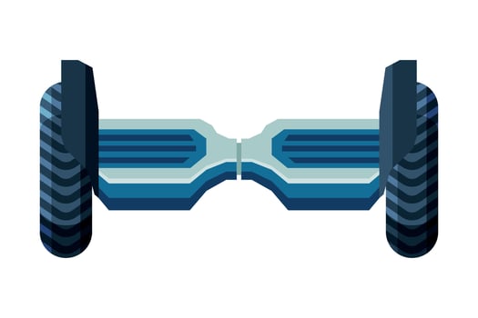 Gyroscooter Personal Eco Friendly Alternative Electric Transport Illustration vector