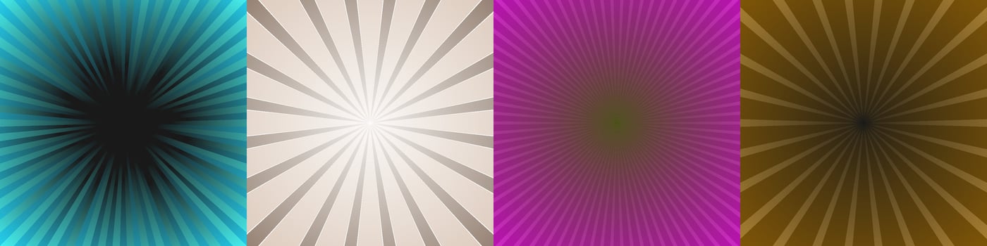 Gradient ray burst background collection vector