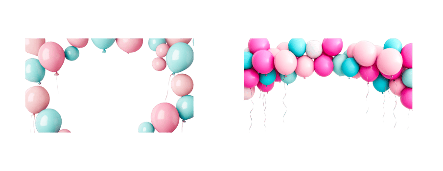 Pink and blue balloons add festivity to events png