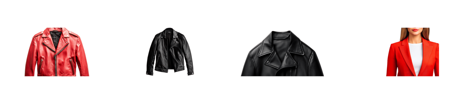 Collection of fashionable jackets with a transparent background png