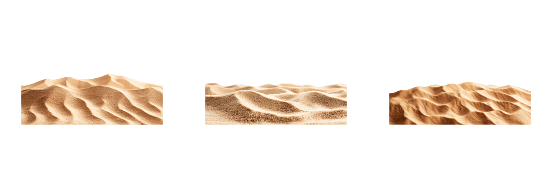 Elegant desert sand dunes with unique texture and patterns png