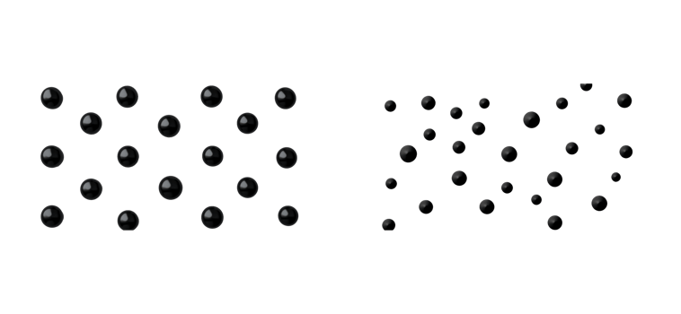 Black spheres on a transparent background for design elements png