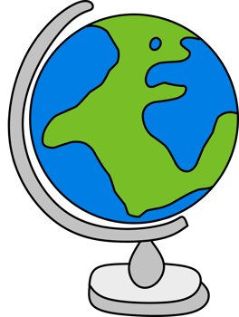 Globe illustration design png