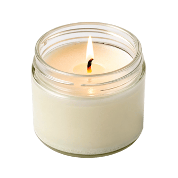 Isolated candle on transparent background png