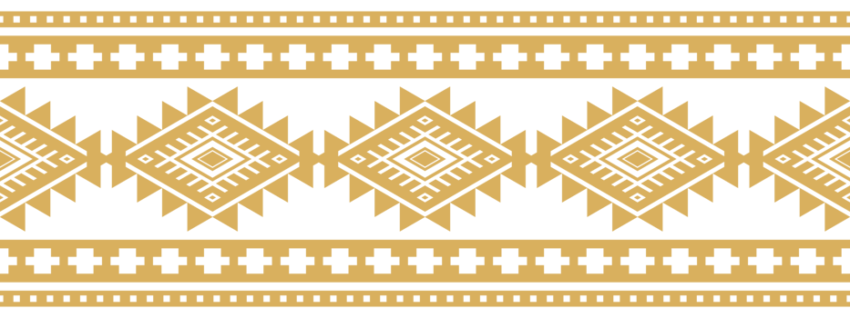 Colorful Mexican Border with Aztec Ethnic Tribal Geometric Design Inspiration. png