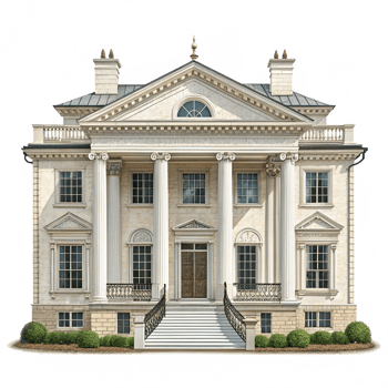 Georgian house isolated png