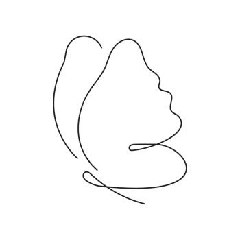 butterfly line icon png