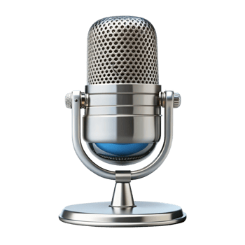 Educational podcast microphone for content creation in home studios capturing sound quality and innovation png