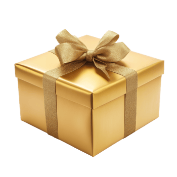 Elegant gold gift box with a ribbon isolated on a clean transparent background, perfect for celebrations and special occasions, Red open gift box isolated on transparent background png