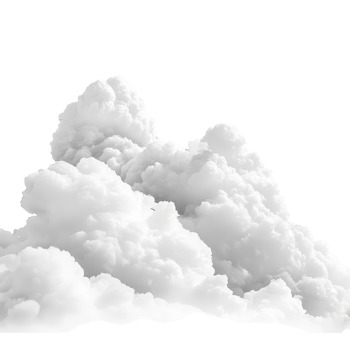 A beautiful display of transparent clouds against a blank transparent background, creating a serene and minimalist atmosphere, transparent clouds on transparent background png