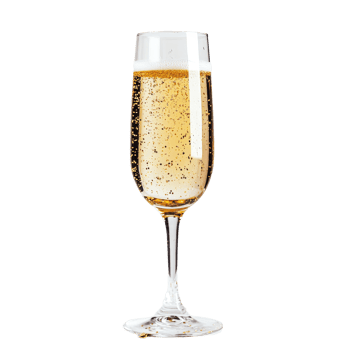 Funny penda celebrating with a champagne glass on a bright transparent background surrounded by festive confetti, Funny Penda with Champagne Glass On transparent background New Years Eve Celebration png