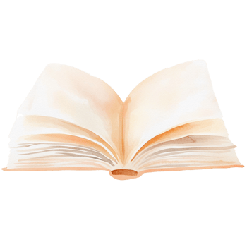 An open book with a white cover png