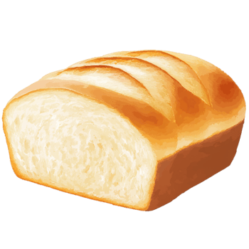 bread loaf on transparent background png